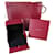 Cartier Pulseira de amor autêntica caixa forrada com pulseira e saco de papel Vermelho  ref.873958