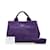Prada Canapa Logo Handbag Canvas Handbag B2439G in Good condition Purple Cloth  ref.874137