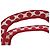 Dior Red DiorAmour Mini Book Tote aus bestickter Canvas mit Punkten Rot - Ansicht 11