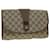 GUCCI GG Canvas Web Sherry Line Clutch Bag Beige Red Green 89.01.030 auth 39241  ref.874265