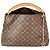 Louis Vuitton Artsy MM Canvas-Monogramm-Handtasche Braun