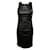 NEW CHANEL SLEEVELESS DRESS P73727 34 36 S GRIPOIX LEATHER LEATHER DRESS Black  ref.875144