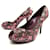 CHAUSSURES LOUIS VUITTON OH REALLY ESCARPINS 36.5 MAILLE SEQUIN ROSE PUMPS Cuir Multicolore  ref.875150
