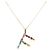 DOLCE & GABBANA COLLANA PENDENTE F CHARM ARCOBALENO T50 collana in oro giallo