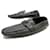 LOUIS VUITTON MOCCASIN SHOES 13 47 MONTE CARLO ANTHRACITE LEATHER SHOES Dark grey  ref.875180