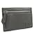 Fendi Portacarte baguette FF in pelle 7M0310 Grigio Vitello simile a un vitello  ref.875411