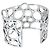Georg Jensen Regitze Overgaard #466  Bracciale Cerchi Aperti in Argento 925 Metallico - vista 2