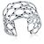 Georg Jensen Regitze Overgaard #466  Bracciale Cerchi Aperti in Argento 925 Metallico - vista 4