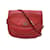 Gucci Bandolera vintage con solapa en piel roja Cuero  ref.875945