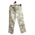 CHANEL Jeans T.fr 38 cotton Bianco Cotone  ref.876291
