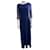 Vera Wang (main line) evening robe in azure blue Dark blue Polyester Elastane Lace  ref.876434
