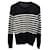 Ermenegildo Zegna Striped Crewneck Sweater in Navy Blue Cotton  ref.876500