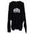City Balenciaga Cities Appliquéd Sweater in Black Wool  ref.876510