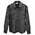 Camicia Saint Laurent a maniche lunghe in flanella in lana stampata nera  ref.876512