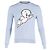 Sandro Paris Casper Rundhalspullover aus hellblauer Wolle