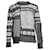 Alexander McQueen Patchwork Fair Isle Sweater in Grey Wool  ref.876554
