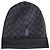 Berretto Louis Vuitton Neo Petit Damier in lana grigia Grigio - vista 3