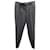 Brunello Cucinelli Pantalon plissé à fines rayures en laine grise  ref.876619