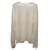 Prada suéter de malha com gola redonda em caxemira branca Branco Cru Casimira Lã  ref.876630