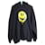 Sudadera con capucha de algodón negro Drip Smiley de Balenciaga  ref.876647