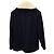 Sandro Paris Pea Coat with Detachable Faux Shearling Collar in Navy Blue Wool - view 2