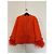 Valentino Orange Wool Jacket with Sequins - view 2