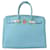 Birkin Hermès HERMES  Handbags T.  Leather Blue  ref.877310