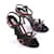 Bow PRADA  Sandals T.EU 38.5 Leather Black  ref.877379
