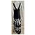 Abito da sera stile impero Halston Heritage Nero Bianco Grigio - vista 5