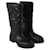 Hermès HERMES  Boots EU 40 Suede Black  ref.877413