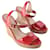 FENDI  Sandals T.EU 38.5 Leather Red  ref.877418