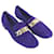 JIMMY CHOO  Flats EU 38 Suede Purple  ref.877456