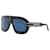 DIORSIGNATURE M1U Havana mask sunglasses Brown Blue Golden Acetate  ref.877773