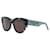 occhiali da sole Christian Dior WILDIOR BU Marrone Blu Acetato  ref.877797