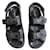 Schwarze Chanel-Sandalen von Dad 37 Leder  ref.877799