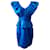 Atemberaubendes Ascot-Kleid von Marchesa Notte Blau Seide  ref.877828