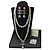 Chanel CC A19Set collana orecchini La Pausa Cruise con perle blu logo C