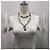 Chanel CC A19Set collana orecchini La Pausa Cruise con perle blu logo C - vista 10