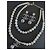 Chanel CC A19Set collana orecchini La Pausa Cruise con perle blu logo C - vista 17