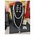 Chanel CC A19Set collana orecchini La Pausa Cruise con perle blu logo C - vista 4