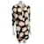 Diane Von Furstenberg DvF Breanna Vestido de seda com estampa exclusiva Caqui Elastano  ref.878403