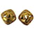 Chanel Brincos Dourado Metal  ref.878573