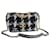 Chanel Black & White Tweed Quilted Medium Chanel 19 Klappe Schwarz Weiß  ref.878756