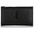 Pochette noire Saint Laurent Monogram Chevron Bill Cuir Veau façon poulain  ref.878807