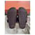Hermès sandali Porpora Pelliccia ecologica  ref.878859