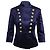 Giacca militare Pierre Balmain e pantaloncini in velluto blu - vista 11