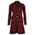 Maje Plaid Shirt Dress in Red Polyester  ref.878904