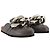 JW Anderson Chanclas con cadena - J.W. Anderson - Gris - Cuero - vista 2