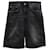 Sandro Paris Walking Shorts aus schwarzem Baumwolldenim Baumwolle  ref.878916