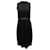 Autre Marque Max Mara Studio plissiertes ärmelloses Minikleid aus schwarzer Viskose Zellulosefaser  ref.878919